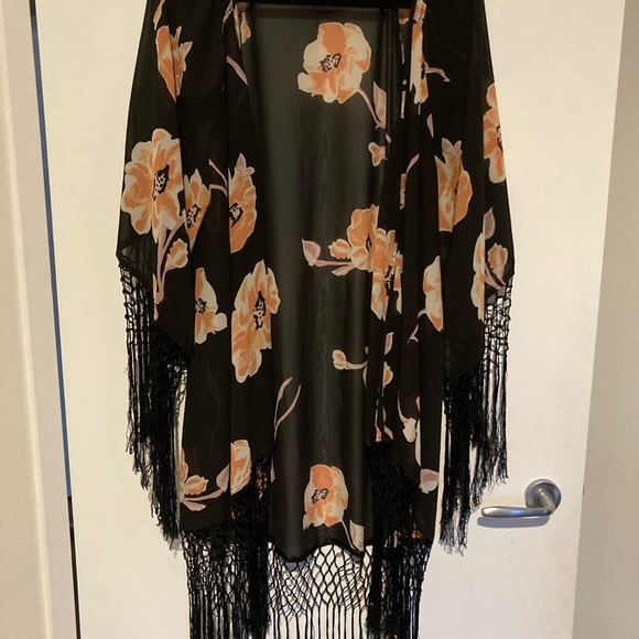 Sportsgirl Jackets & Coats Sportsgirl Sheer Kimono Jacket With